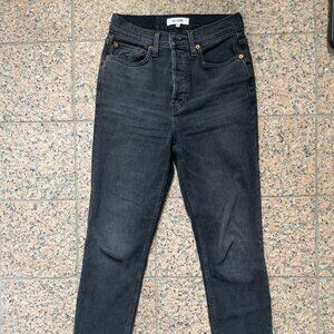 Re/Done black skinny jeans